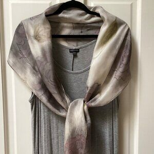 Coco + Carmen gray knit maxi dress, size L/XL ( fits like a M/L) with scarf